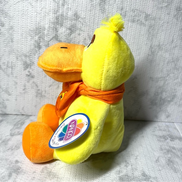 Nanco Plush Yellow Duck Stuffed Animal with Orange Scarf. New - Picture 3 of 9